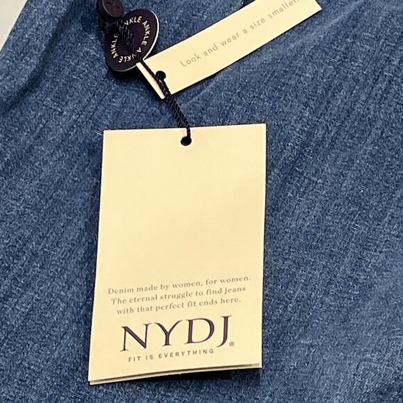 NYDJ Pants Womens 26W Slim Ankle Jogger Double Cuff Pull On Drawstring Waist - Picture 9 of 16